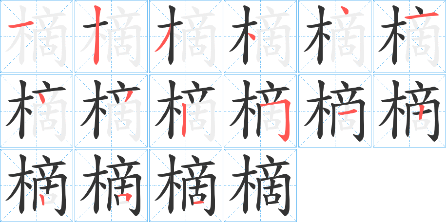 樀字笔顺的正确写法图